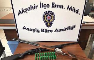 Sosyal medyada paylaştığı silahlar el konuldu