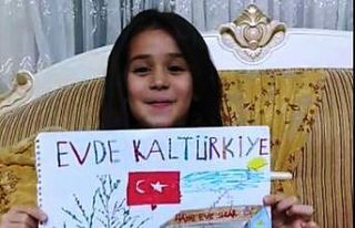 Suruçlu miniklerden ‘evde kal’ çağrısı