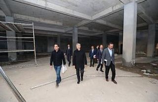 Tahmazoğlu yeni aş evi inşaatını inceledi