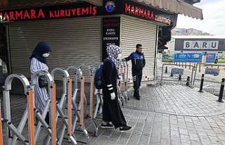 Tarihi Balıkçılar Çarşısı’na korona önlemi
