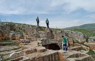 Tarihi mekanda ilaçlama yapıldı