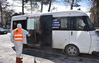 Tatvan’da araçlar her gün dezenfekte ediliyor