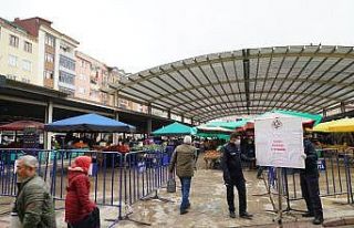 Terme pazarlarında korona önlemleri arttı