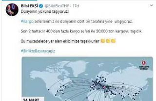 THY korona virüsle mücadelede 2 haftada 50 bin ton...