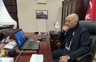 TOBB’daki toplantıya video konferansla katılan...