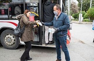 Toplu ulaşımda ücretsiz maske desteği