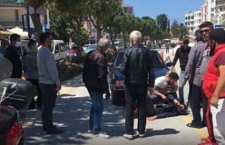 Trafik kazasında bir kişi yaralandı, meraklı vatandaşlar...