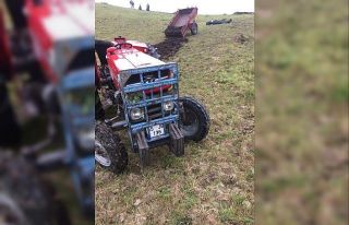 Traktör devrildi: 1 ölü