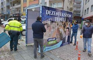 Türkeli’ye "Dezenfeksiyon Tüneli" kuruldu