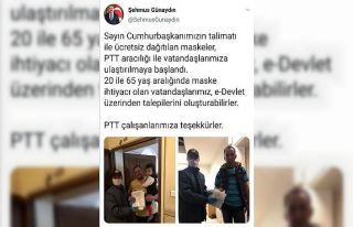 Ücretsiz maskeler Kayseri’de vatandaşlara ulaştırılıyor