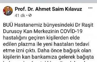 Uludağ Üniversitesi rektöründen kan bağışı...