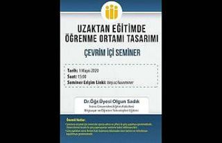 Uzaktan eğitimde çevrimiçi seminer