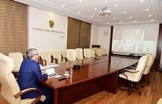 Vali Deniz Bakan Soylu’nun video konferans toplantısına...
