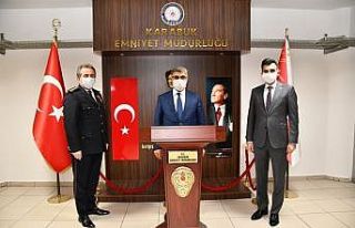Vali Gürel’den Emniyet Müdürü Tuğ’a ziyaret
