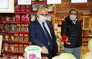 Vali Köşger, yasak öncesi işletmeleri denetledi