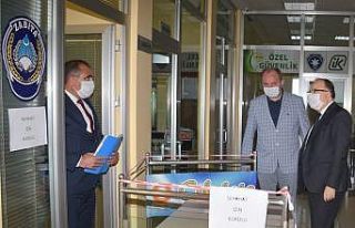 Vali Tutulmaz korona virüs tedbirlerini yerinde denetledi