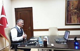 Vali Yazıcı, Kaymakamlarla korona virüs toplantısı...
