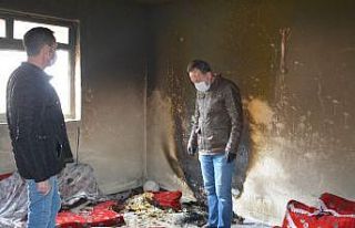 Valilik SYDV açıkta kalan Er ailesine yardım eli