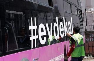 Van Büyükşehir Belediyesi sosyal mesafe için zemin...