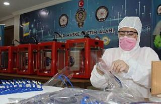 Van polisi kendi siperlik maskesini üretiyor