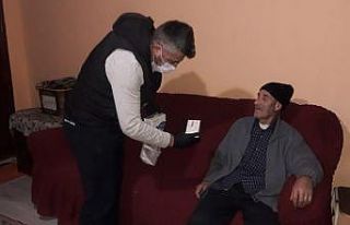 Vefa ekibi 70 yaşındaki akciğer hastası için...