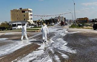 Viranşehir’de caddeler arındırıldı