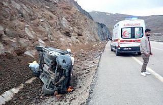 Yağışlı hava kazaya neden oldu: 4 yaralı