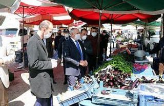Yahyalı ilçe pazarında sıkı denetim