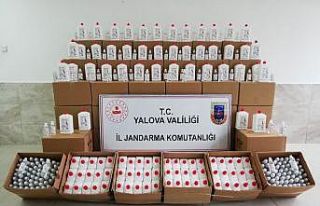 Yalova’da kaçak dezenfektan ele geçirildi