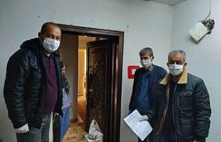 Yardım kolileri adreslere teslim ediliyor