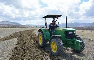 Yaşlı adamın tarlasını jandarma sürdü