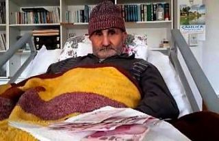 Yatalak hasta, bayram ikramiyesini kampanyaya bağışladı