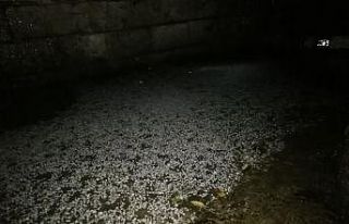 Yavuzeli’nde dolu yağışı etkili oldu