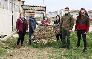 Yuvasız kalan leylek için seferber oldular