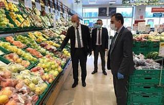 Zabıta ekipleri, bakkal, marketlerde maske ve hijyen...