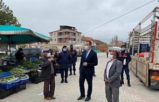 Zafartepeçalköy pazarında sıkı denetim