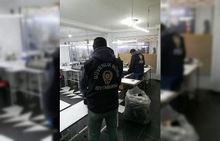 Zeytinburnu’nda kaçak maske operasyonu: 4 atölye...