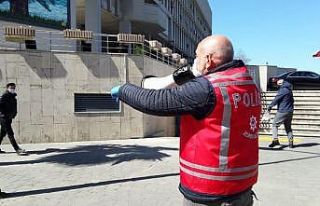 Zonguldak’ta Polisten fatura kuyruğuna megafonlu...