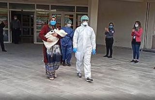 40 günlük bebek korona virüsü yendi