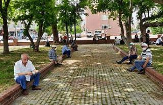 65 yaş üstü parklara akın