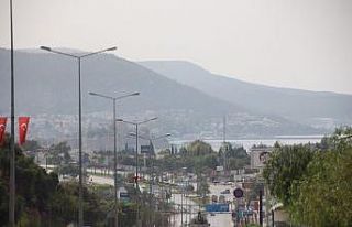 Afrika sıcakları, toz bulutuyla Bodrum’un üstüne...