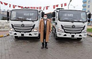 Ağrı Belediyesine 4 adet çöp kamyonu alındı