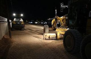 Ahmet Yesevi’de yol yapımı sürüyor