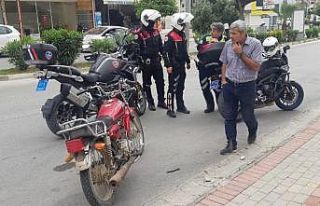 Alanya’da 2 şüphelinin bırakıp kaçtığı motosiklet...