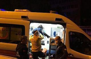 Alkollü bayan boşluğa düştü