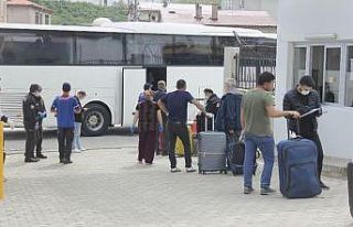 Almanya’dan Giresun’a getirilen Türk vatandaşları...