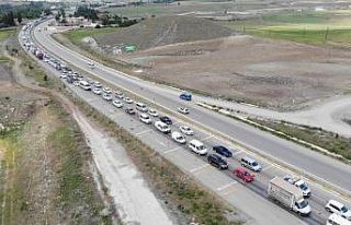 Ankara-Samsun karayolunda araçlar tek tek durduruldu