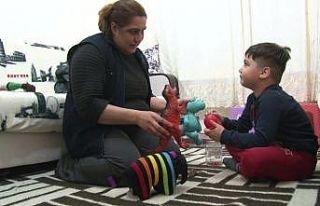 Ankara’da 2 çocuk annesi, çevreden gelen yardımlarla...
