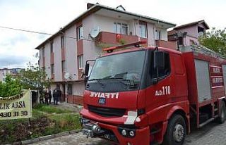 Apartman boşluğundaki çöplerin tutuşması, talaşa...