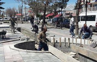 Arpaçay’da parkların yapımı devam ediyor